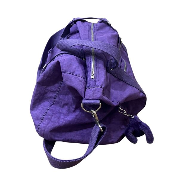 Kipling Itska Shoulder Duffel Bag Purple Gym Travel Yoga - Picture 5 of 11